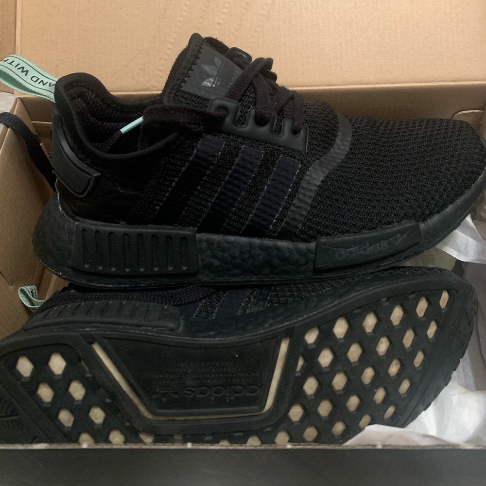 Women’s Adidas NMD Sneakers (Black/Mint)